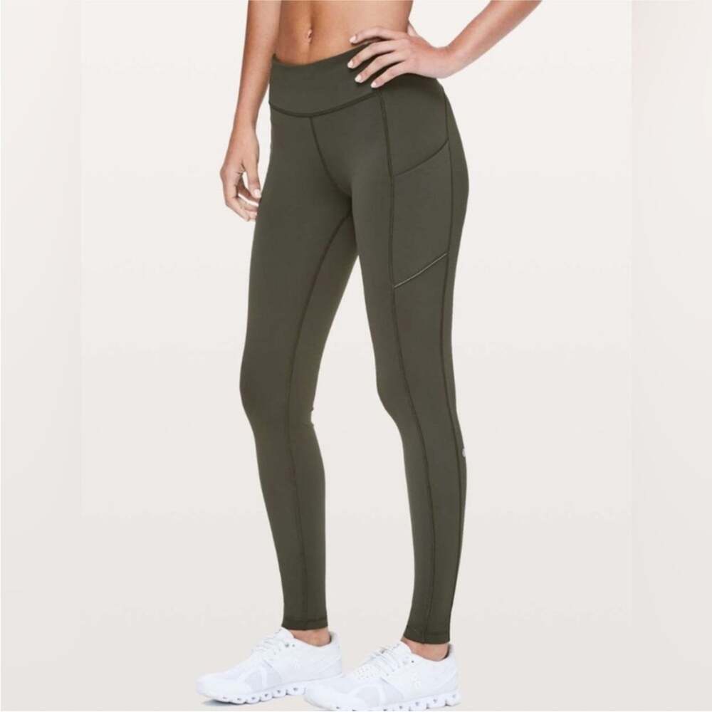 Lululemon Speed Up Tight *Full-On Luxtreme 25” Dark Olive Size 4 Running Gym